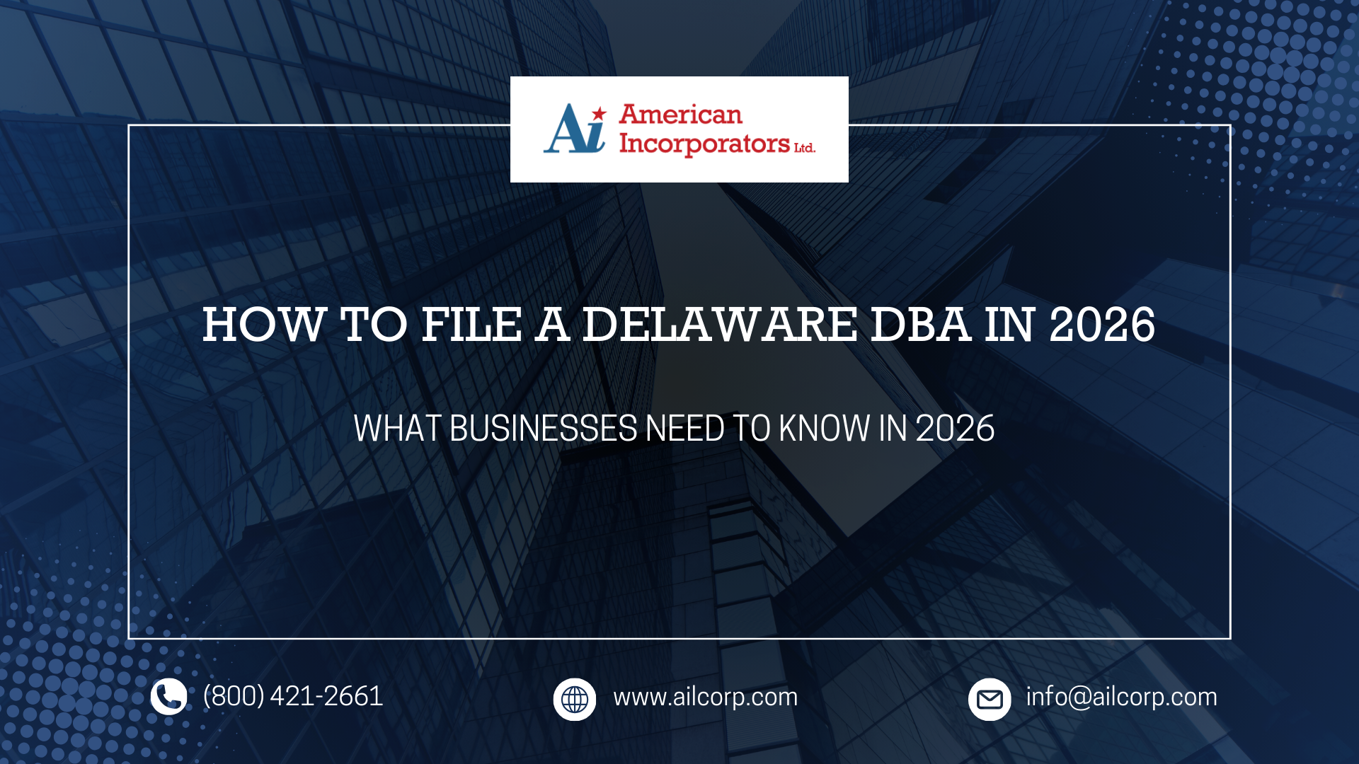 020626 Starting Feb. 2, 2026, Delaware DBA filings will move to the Division of Revenue. Learn what this change means and how to stay compliant with support from American Incorporators.